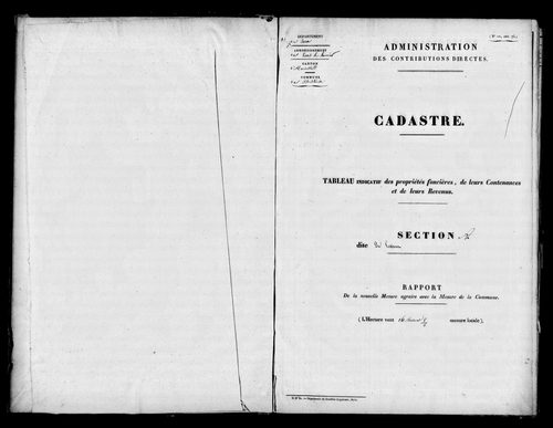 Etat de sections.