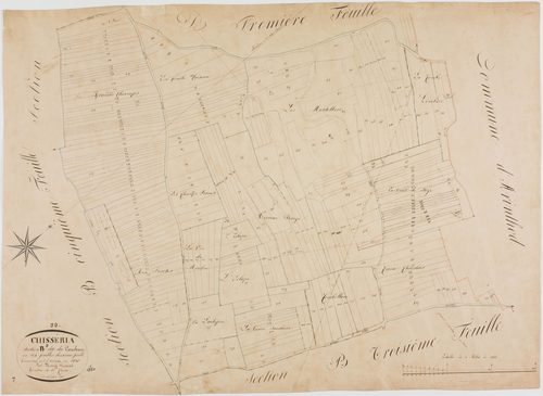 Chisséria, section B, le Couchant, feuille 2.géomètre : Deniset