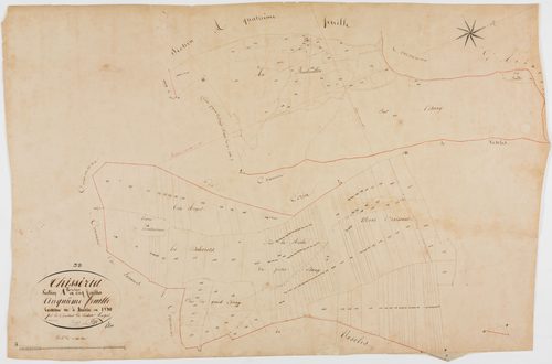 Chisséria, section A, le Levant, feuille 5.géomètre : Singey et Deniset