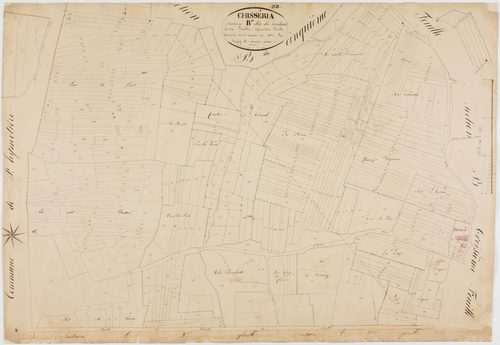 Chisséria, section B, le Couchant, feuille 4.géomètre : Singey et Deniset