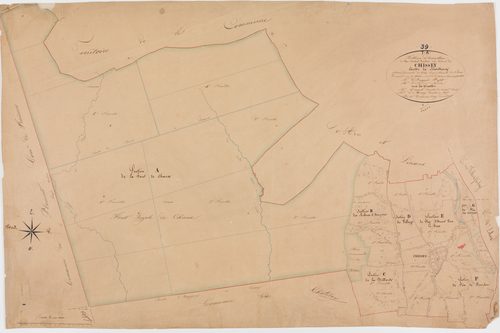 Chissey-sur-Loue, tableau d'assemblage.géomètre : Henry Duchesne