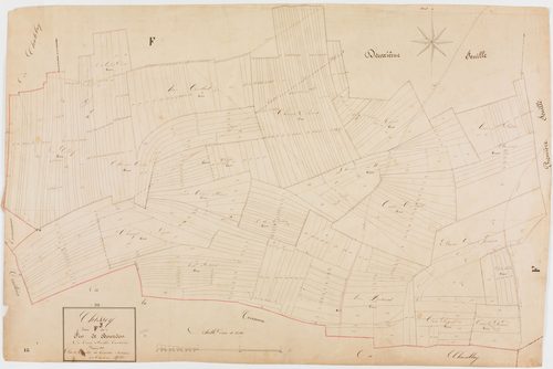 Chissey-sur-Loue, section F, Bourdon, feuille 3.géomètre : Guyon