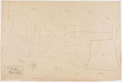 Chissey-sur-Loue, section C, la Billarde, feuille 1.géomètre : Grenier