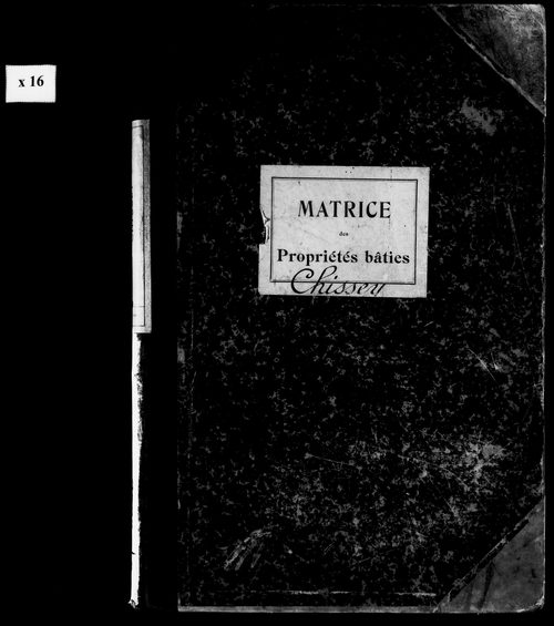 Matrice des propriétés bâties.
