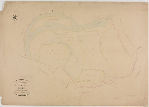 Choisey, section D, les Isles, feuille 2.géomètre : Savourot