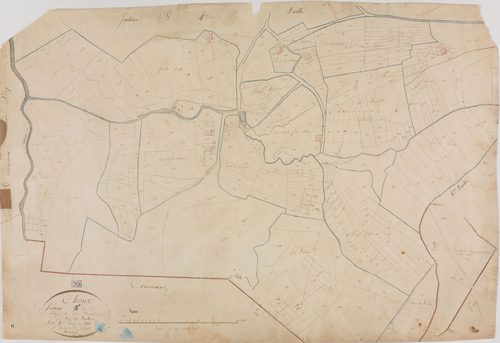 Choux, section B, le Village et les Cernois, feuille 5.géomètre : Romand