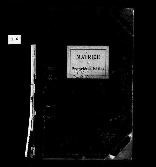 Matrice des propriétés bâties.