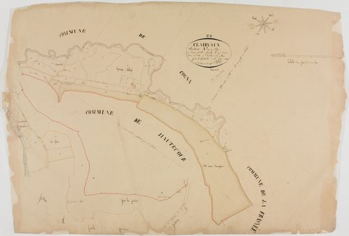 Clairvaux-les-Lacs, section A, la Ville, feuille 2 (double).géomètre : Billet