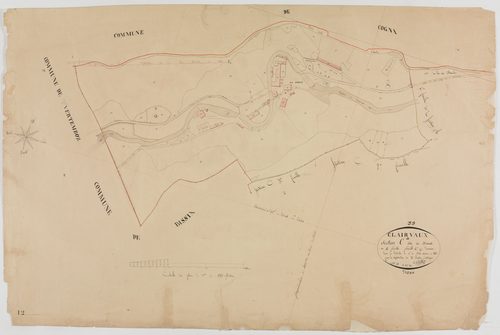 Clairvaux-les-Lacs, section C, Bériat, feuille 4.géomètre : Billet