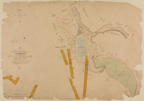 Clairvaux-les-Lacs, tableau d'assemblage.géomètre : Billet