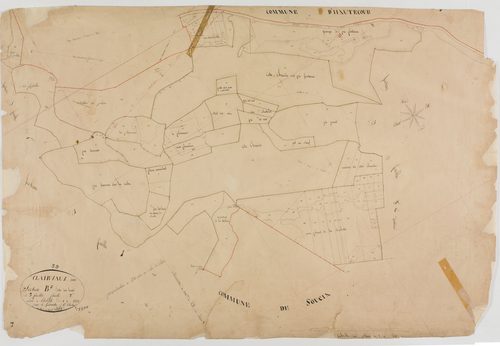 Clairvaux-les-Lacs, section B, les Lacs, feuille 2.géomètre : Billet