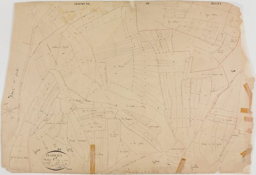Clairvaux-les-Lacs, section C, Bériat, feuille 3.géomètre : Billet