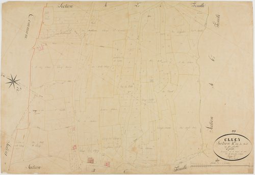 Clucy, section A, le Nord, feuille 1.géomètre : Bénier Sre