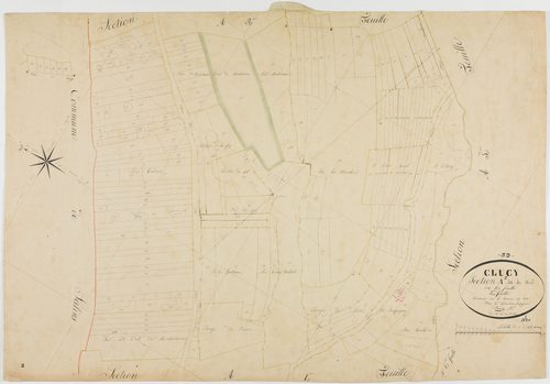 Clucy, section A, le Nord, feuille 2.géomètre : Bénier Sre