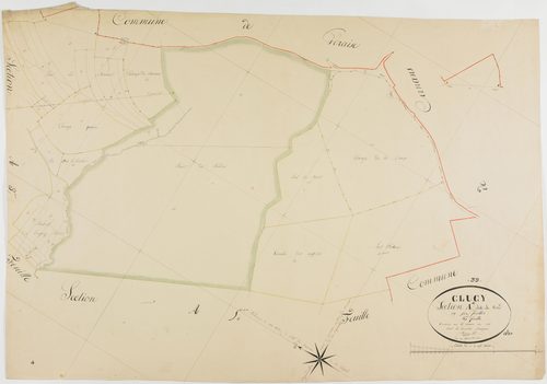 Clucy, section A, le Nord, feuille 4.géomètre : Bénier Sre