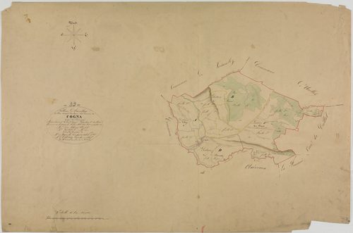 Cogna, tableau d'assemblage.géomètre : Duchesne H.
