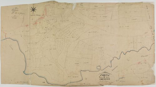 Cogna, section D, les Cheveney, feuille unique.géomètre : Grenier