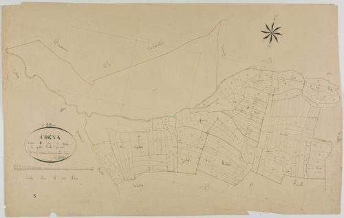 Cogna, section B, Gérin, feuille 1.géomètre : Grillot