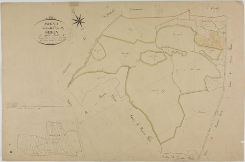 Cogna, section B, Gérin, feuille 4.géomètre : Grenier