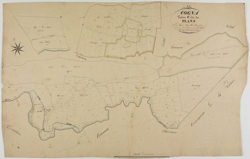 Cogna, section C, les Plans, feuille 3.géomètre : Grenier