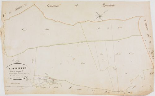 Coiserette, section unique, feuille 5.géomètre : Singey