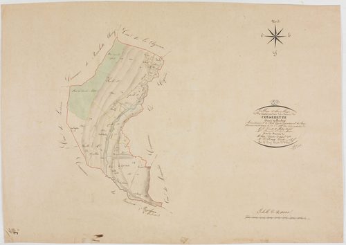 Coiserette, tableau d'assemblage.géomètre : Trésy