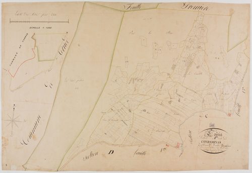 Coisia, section A, Condaminas, feuille 2.géomètre : Laplace