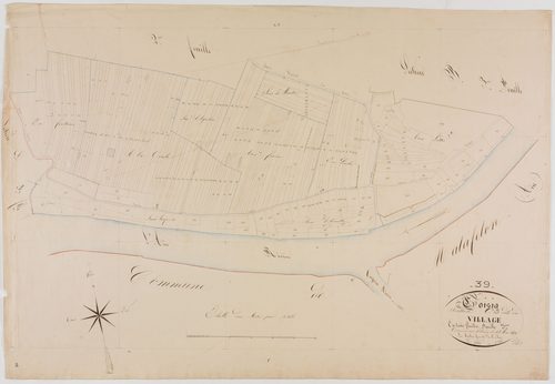 Coisia, section C, le Village, feuille 3.géomètre : Mathieu