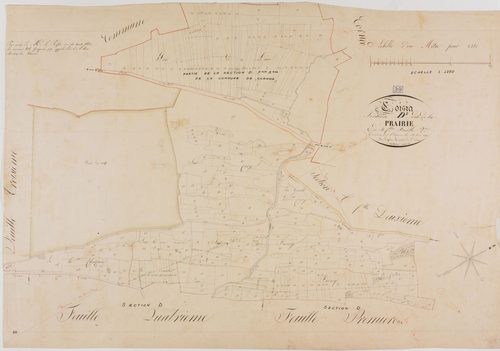 Coisia, section D, la Prairie, feuille 2.géomètre : Laplace