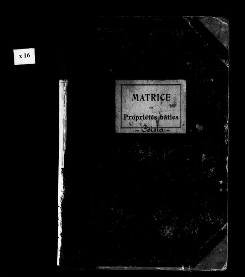 Matrice des propriétés bâties.