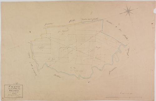 Colonne, section C, les Granges, feuille 2.