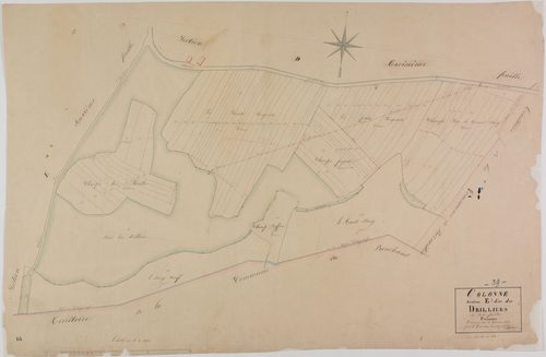 Colonne, section E, Drilliers, feuille 3.