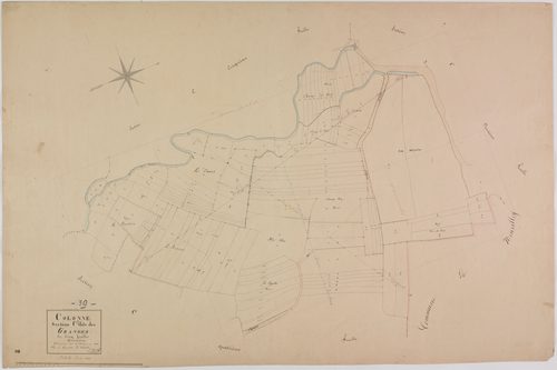 Colonne, section C, les Granges, feuille 3.