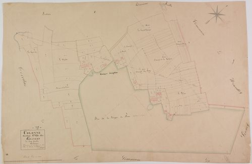 Colonne, section C, les Granges, feuille 4.