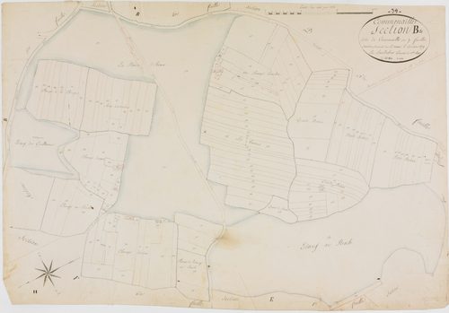 Commenailles, section B, Commenailles, feuille 6.géomètre : Sauldubois