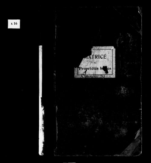 Matrice des propriétés bâties.