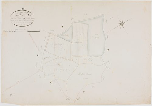 Commenailles, section E, le Vernois, feuille 1.géomètre : Sauldubois
