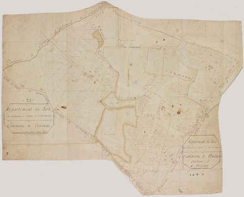 Condamine, section B, feuilles 1, 2 et 3.géomètre : [pas de nom]
