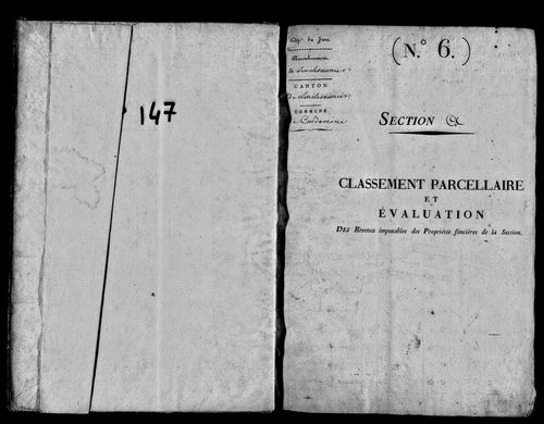 Etat de sections.