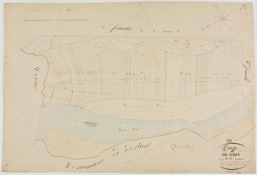 Condes, section B, la Prairie, feuille 4.géomètre : Mathieu Félix