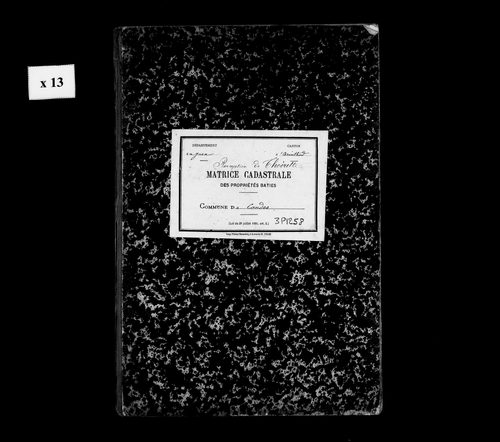 Matrice des propriétés bâties.