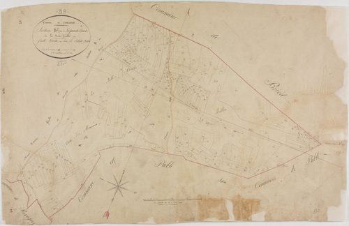 Conliège, section B, la Grande Combe, feuille 2.géomètre : Rebour