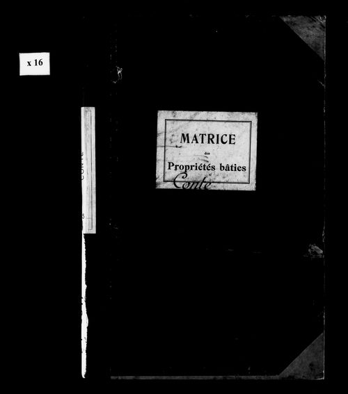 Matrice des propriétés bâties.