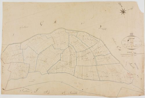 Cornod, section F, la Roche de l'Aigle, feuille 3.géomètre : Romand