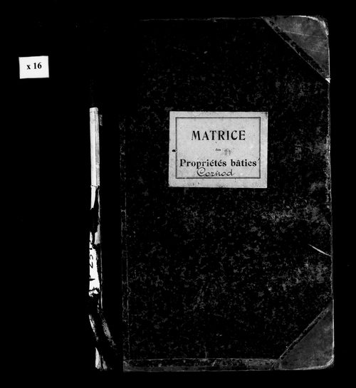 Matrice des propriétés bâties.