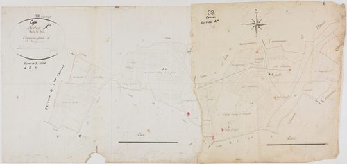 Cosges, section A, la Forêt, feuille 4.géomètre : Grenot