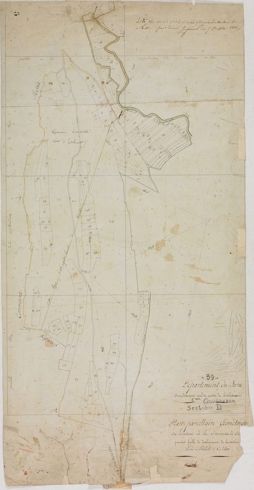 Courbouzon, section D, feuille 1.géomètre : [Perrard ?]