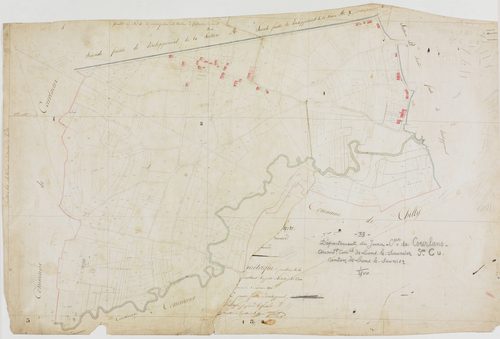 Courlans, section C, feuilles 1 et 2.géomètre : Grenot