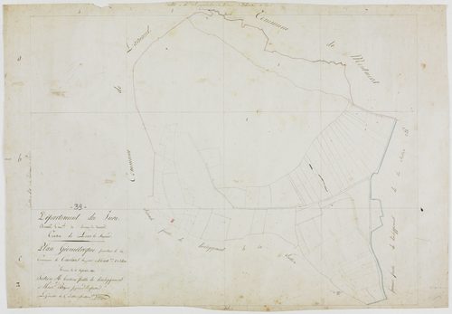 Courlans, section A, feuille 3.géomètre : Grenot