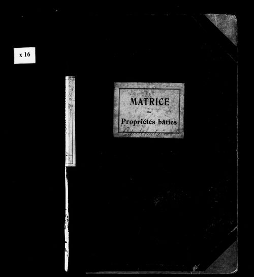 Matrice des propriétés bâties.